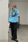 Walter Van BeirendonCK Star Shirt AW22-23 6006 Blue